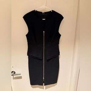 NWT Ted Baker Black Midi Cocktail Dress